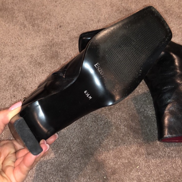 Enzo Angiolini black kidskin leather boot. Sz 6.5 - Picture 4 of 8